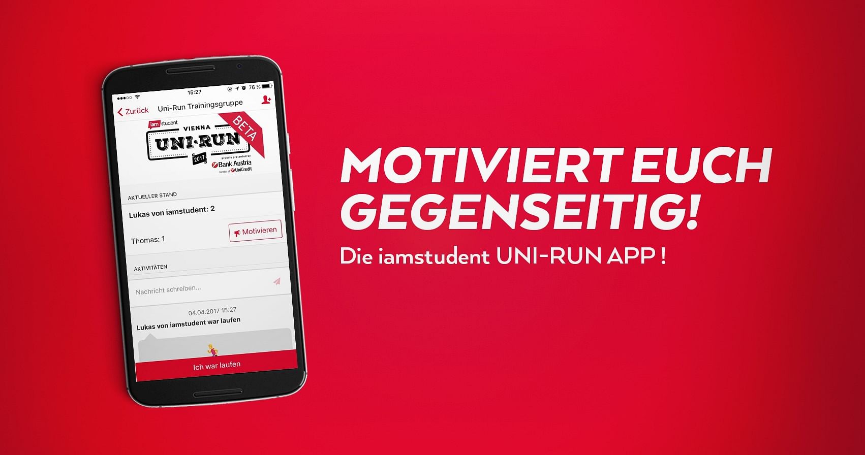 Die iamstudent UNI-RUN App ist da!