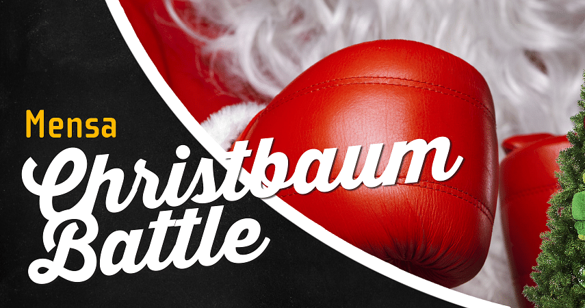 Der Mensa Christbaum Battle – Wer hat den schönsten?