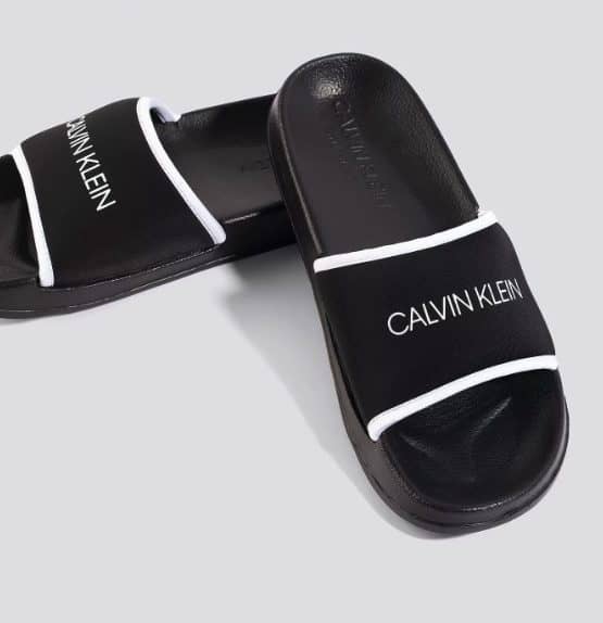 calvin klein bainy slides