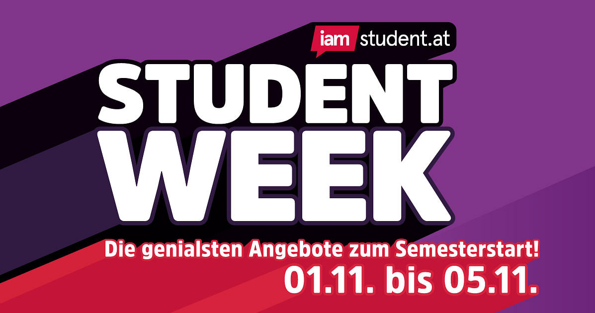 Student Week: Die genialsten Angebote zum Semesterstart!