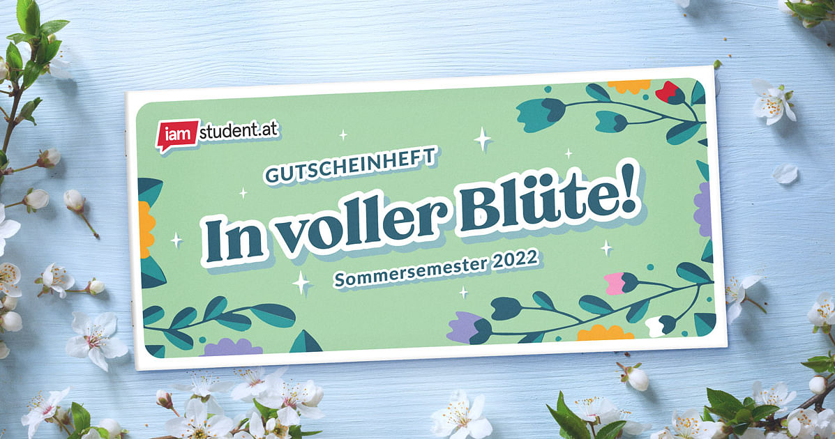 Das Gutscheinheft fürs Sommersemester 2022: In voller Blüte!