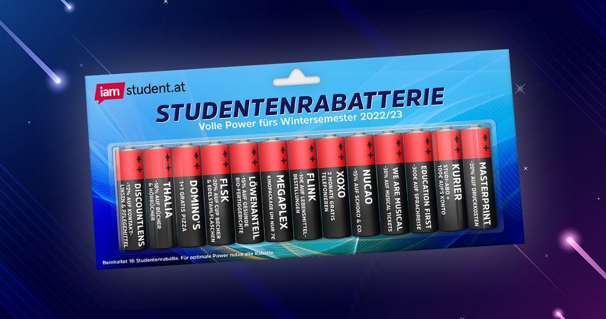 Das Gutscheinheft zum Wintersemester 22/23: Willkommen in der Studentenrabatterie!