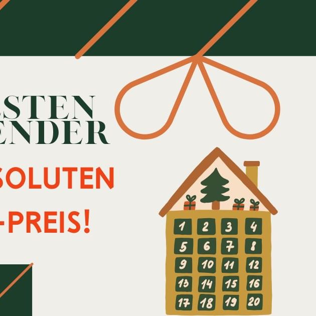 Adventskalender mit Studentenrabatt