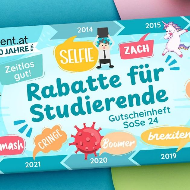 Sommersemester 24: Unser neues Gutscheinheft ist da!