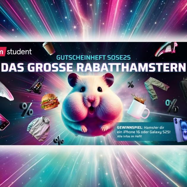 GSH SoSe25: Hier kommt der Rabatthamster!