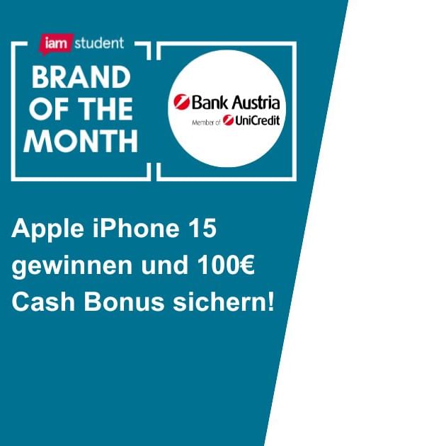 Die Bank Austria ist Brand of the Month im Oktober 2025!